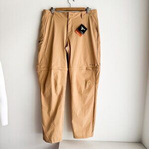 Columbia Light Beige Straight Leg Active Fit Convertible Outdoor Pants 16